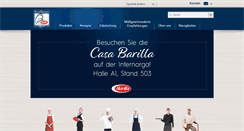 Desktop Screenshot of barillafoodservice.de